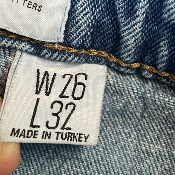 BDG Urban Outfitters Dillon Medium Wash Slim Straight Raw Hem Ankle Jeans (26) - Picture 12 of 16